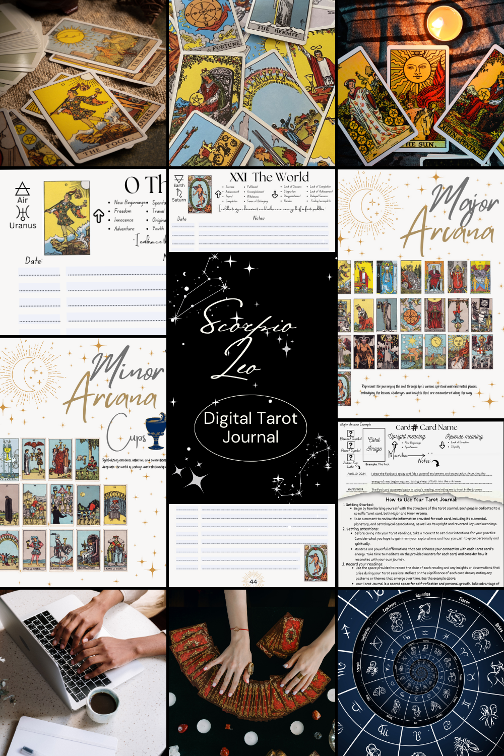 Digital Tarot Journal - Unlock Your Intuition